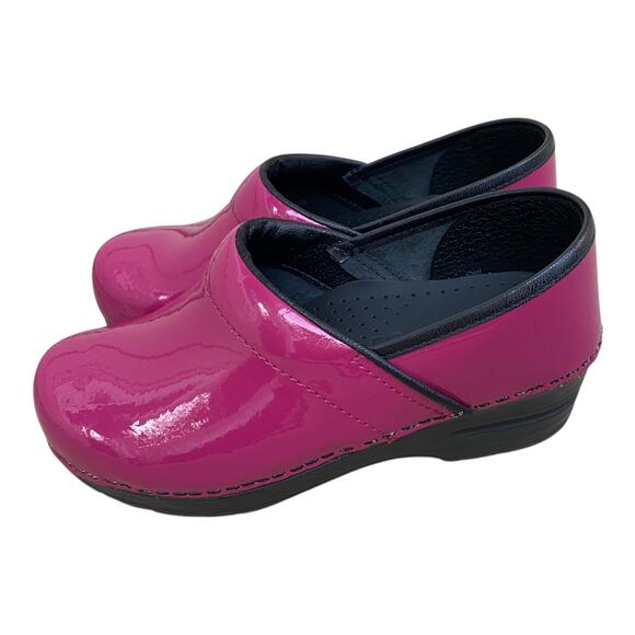 Sanita Professional Glossy Magenta Pink Patent Leather Nursing Work EU 35 US 4 - Picture 4 of 13